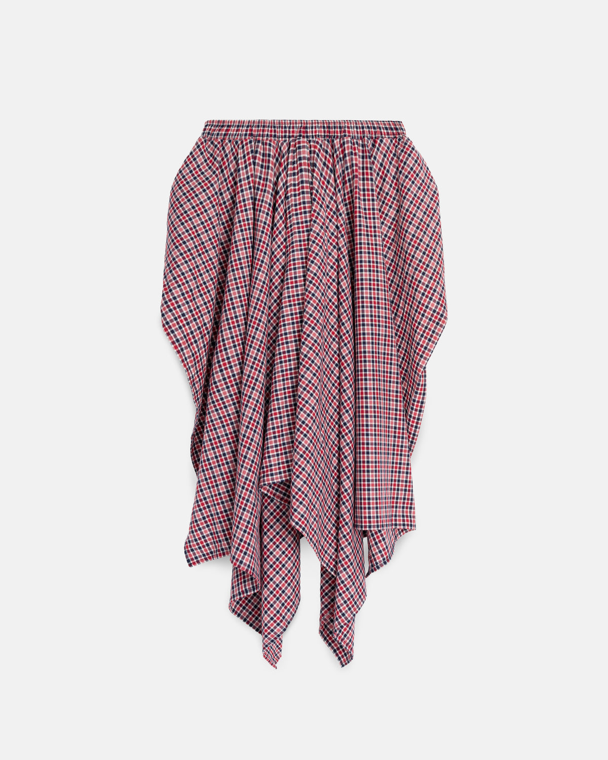 Plaid Boxer Skirt [Red]