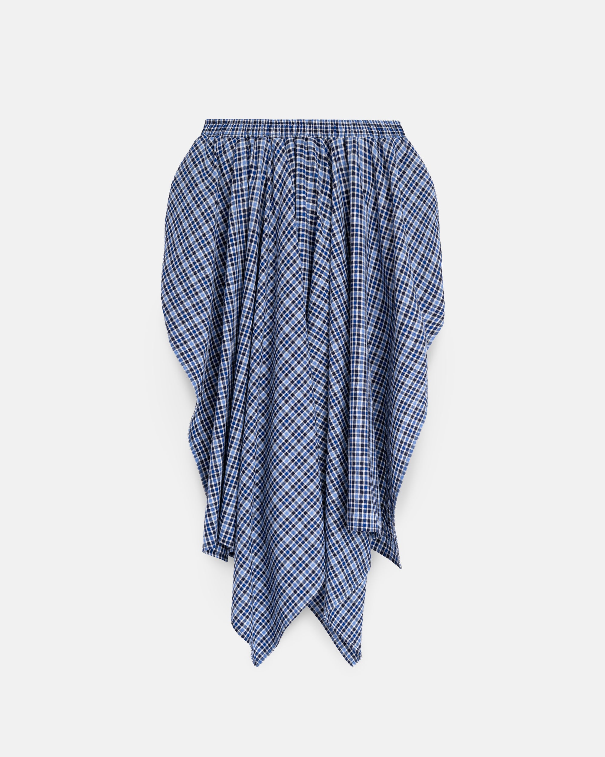 Plaid Boxer Skirt [Blue]