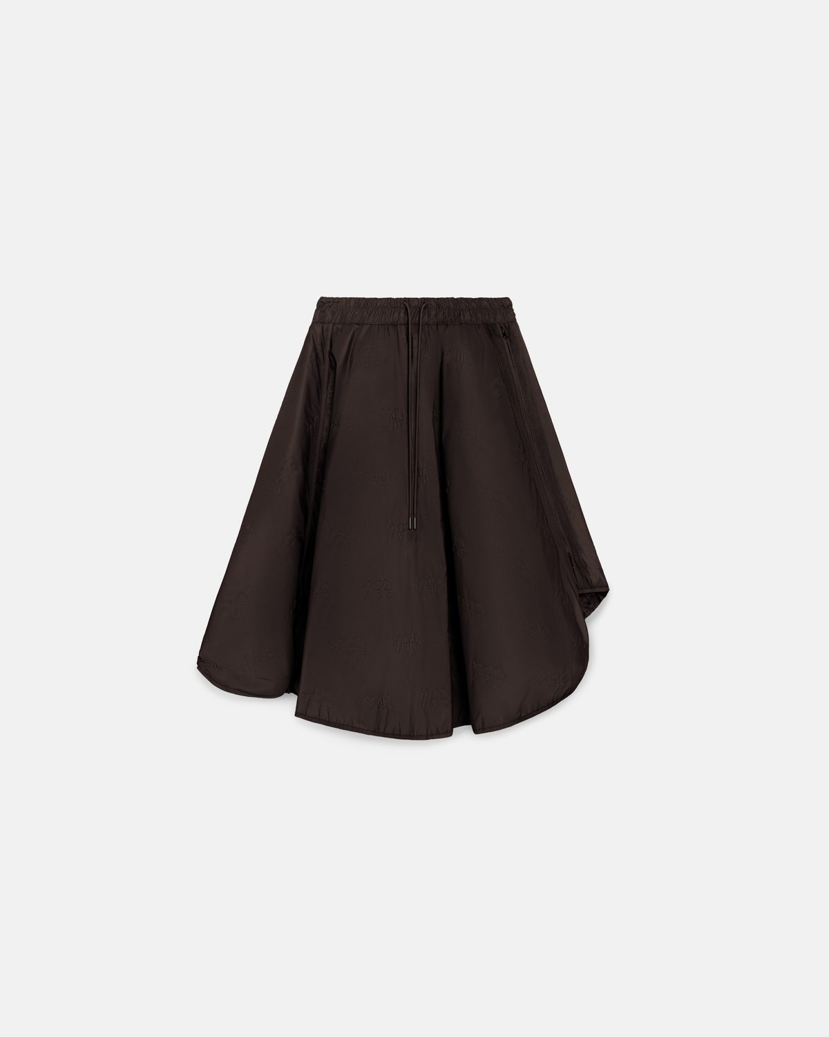Quilted Puff Skirt [Brown]
